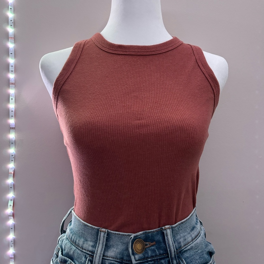 Dark Orange tank top XS